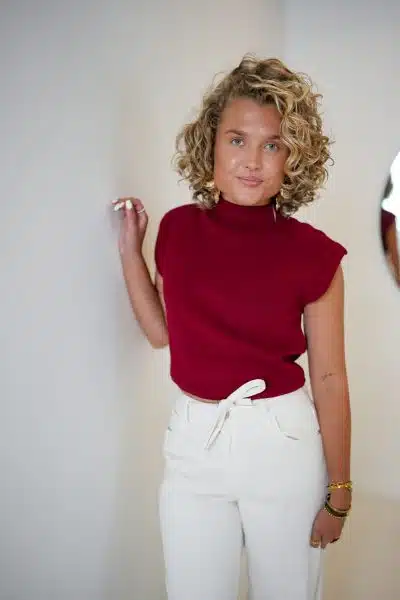Ivy Top Bordeaux - Afbeelding 6