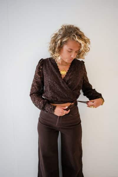Noella Wraptop Choco - Afbeelding 6