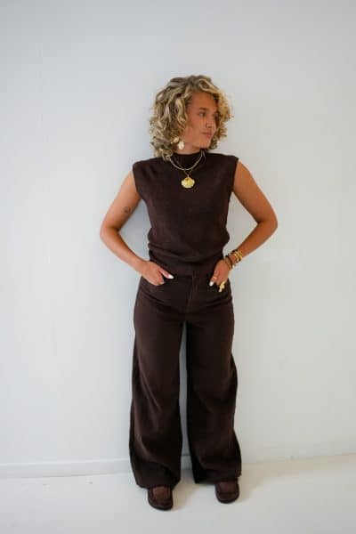 Ivy Lurex Top Choco - Afbeelding 5