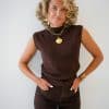 Ivy Lurex Top Choco