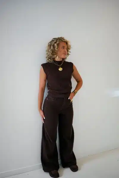 Ivy Lurex Top Choco - Afbeelding 6