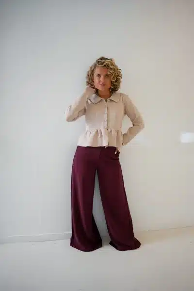 Bowie Pants Bordeaux - Afbeelding 2