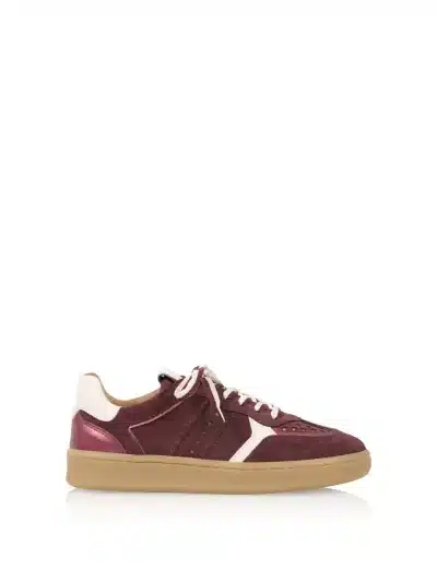 Dwrs Mirabel Bordeaux Offwhite Sneaker - Afbeelding 3