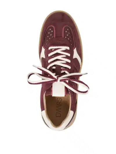 Dwrs Mirabel Bordeaux Offwhite Sneaker - Afbeelding 4