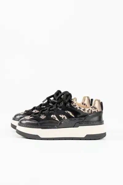 Dwrs Walton Leopard Black Beige Sneaker - Afbeelding 2