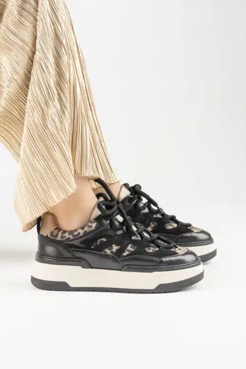 Dwrs Walton Leopard Black Beige Sneaker