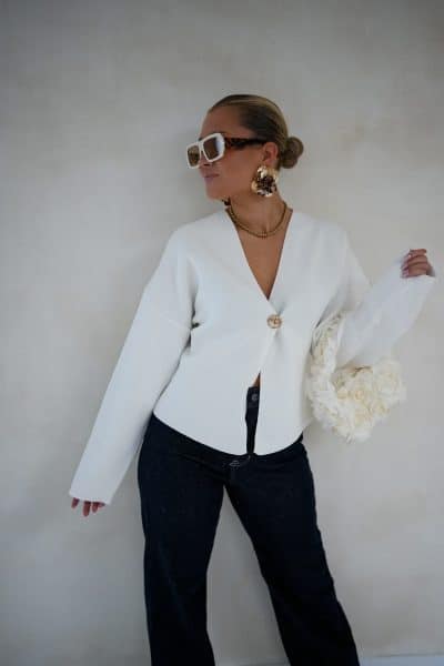 Guusje Cardigan White - Afbeelding 2