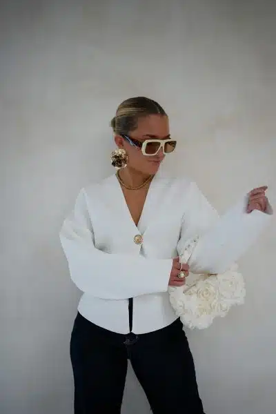 Guusje Cardigan White