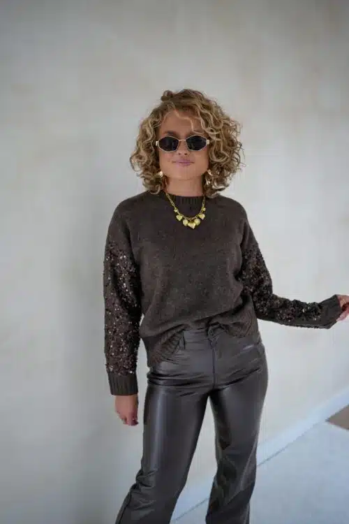Alternative view of Choco Sweater Pailletten Sleeve -