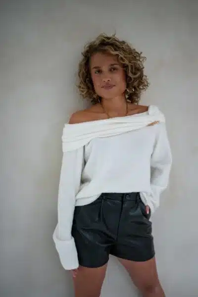 Bo Creme Sweater Gold Detail - - Afbeelding 6