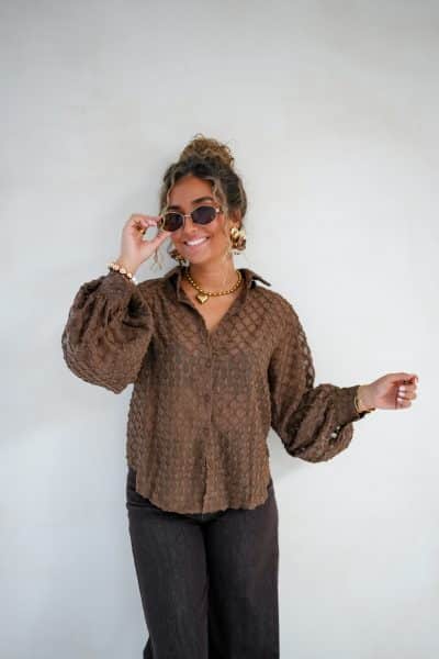 Maeve Blouse Brown - Afbeelding 4