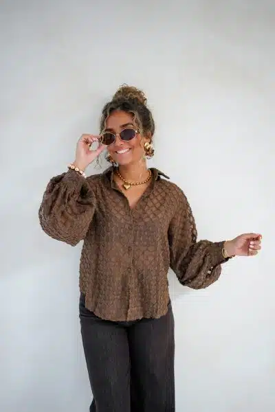 Maeve Blouse Brown - Afbeelding 4