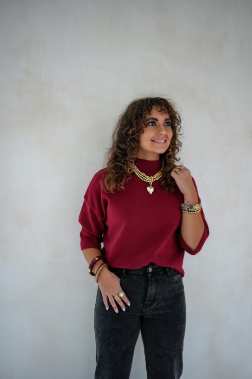 Alternative view of Evi Sweater Bordeaux -