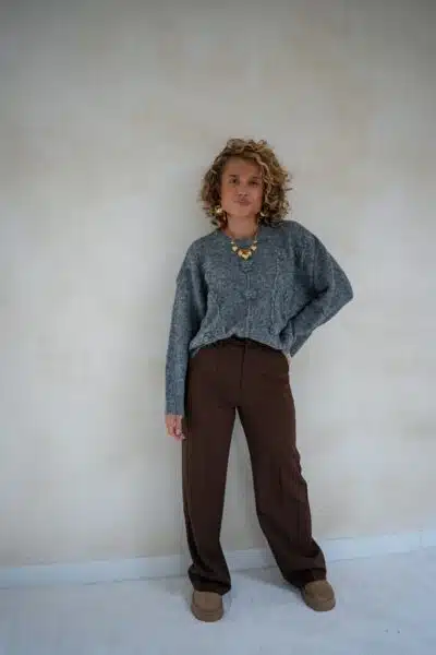 Bloom Sweater Grey * - Afbeelding 3