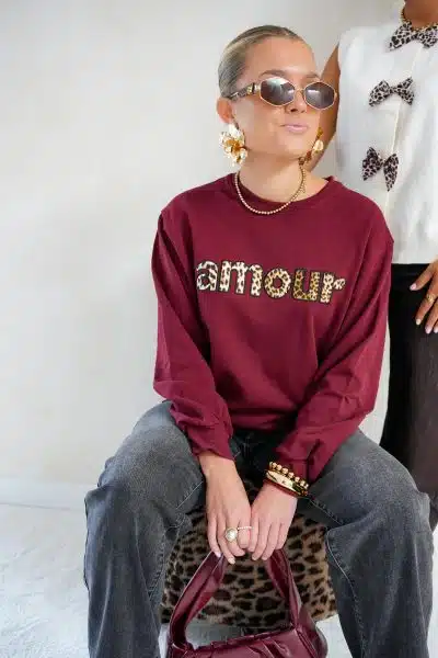 Anouk Amour Sweater Bordeaux