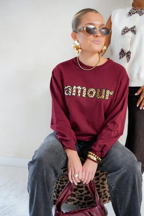 Anouk Amour Sweater Bordeaux