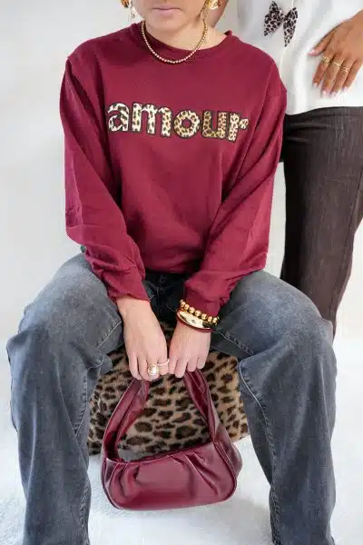 Anouk Amour Sweater Bordeaux - Afbeelding 3