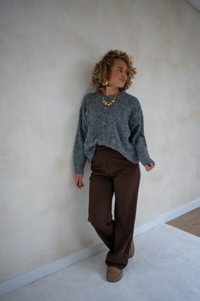 Bloom Sweater Grey * - Afbeelding 5