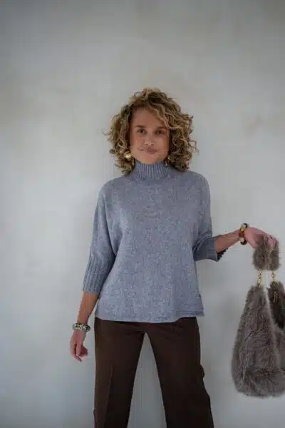 Josh Sweater Grey . - Afbeelding 3