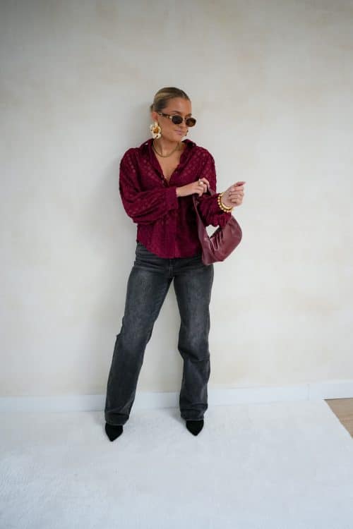 Alternative view of Maeve Blouse Bordeaux