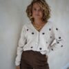 Hearts Cardigan Beige -