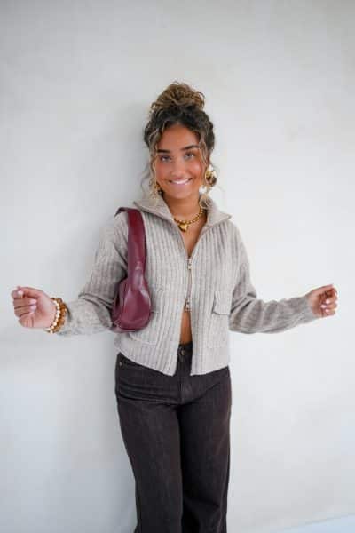 Zoraida Vest Taupe