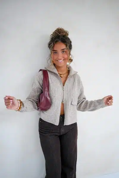 Zoraida Vest Taupe