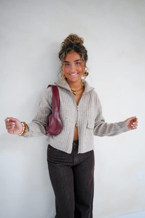 Zoraida Vest Taupe