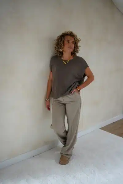 Pippa Pantalon Taupe - Afbeelding 4