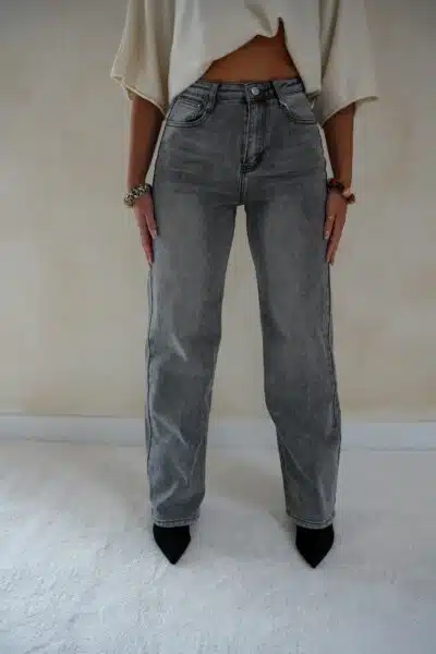 Xam Wide Leg Jeans Grey 5197