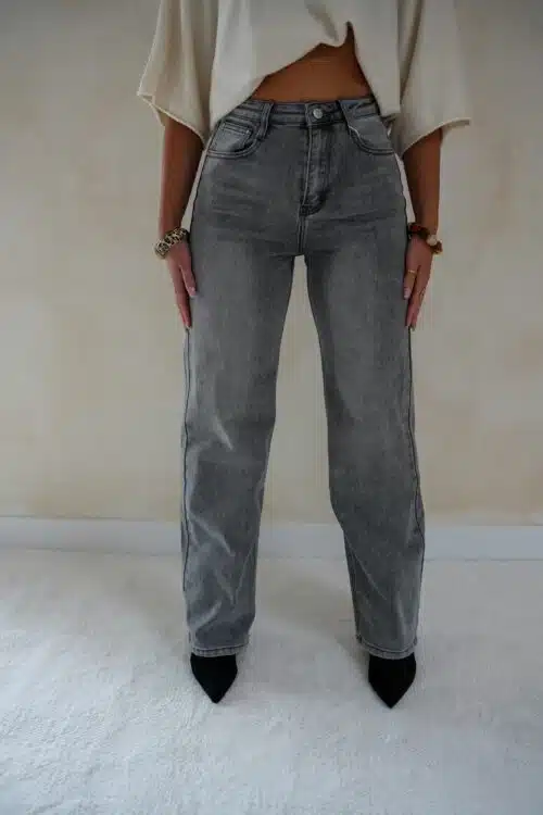 Xam Wide Leg Jeans Grey 5197
