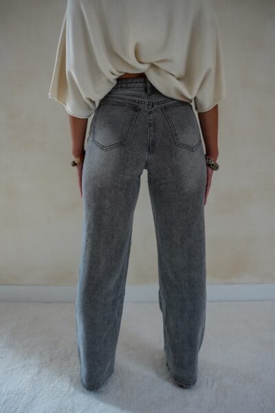 Xam Wide Leg Jeans Grey 5197 - Afbeelding 2