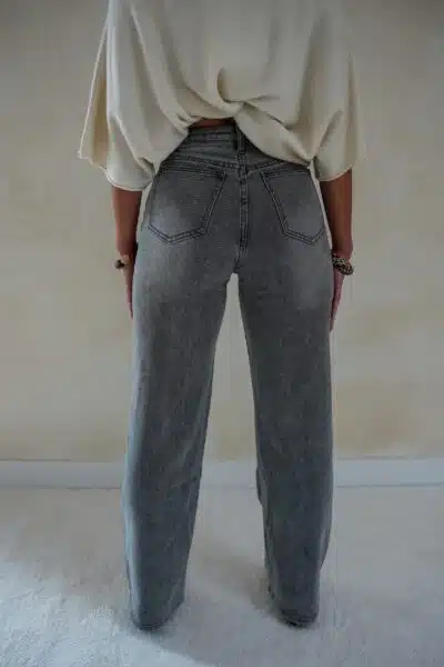Xam Wide Leg Jeans Grey 5197 - Afbeelding 2