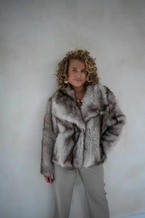 Fur Jacket Greige