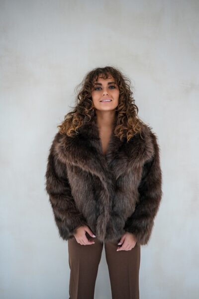 Fur Jacket Brown - Afbeelding 2