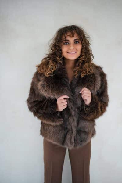 Fur Jacket Brown - Afbeelding 4
