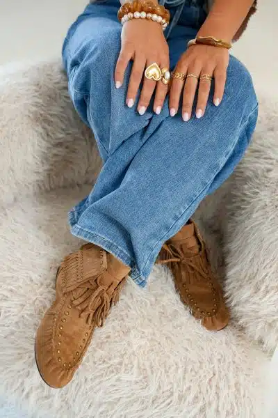 June Boots Fringe Camel - Afbeelding 3