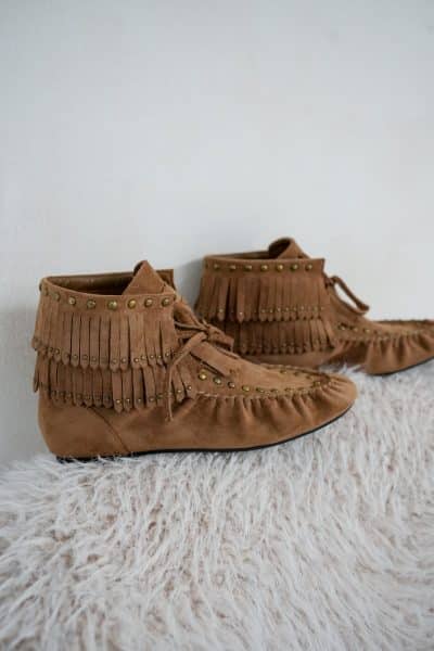June Boots Fringe Camel - Afbeelding 2