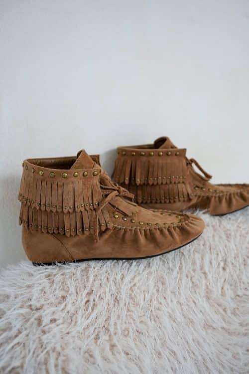 Alternative view of June Boots Fringe Camel