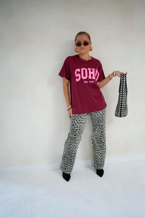 Alternative view of Sam Shirt Soho Bordeaux