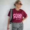 Sam Shirt Soho Bordeaux