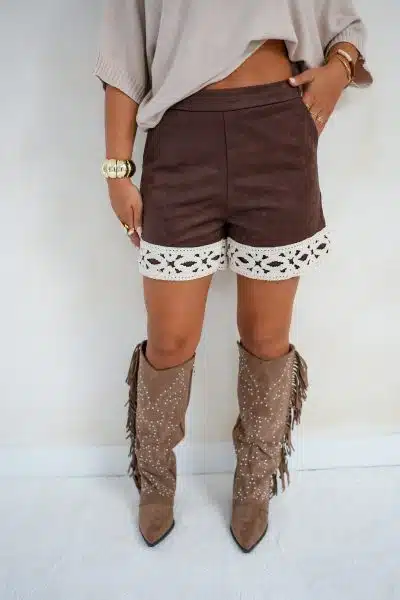 Maia Short Brown Embroidery - Afbeelding 3