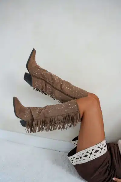 Fringe Boots Camel