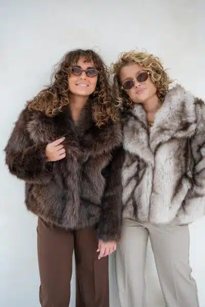 Fur Jacket Brown - Afbeelding 3