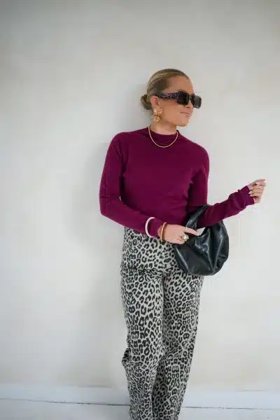 Luna Sweater Bordeaux - Afbeelding 2