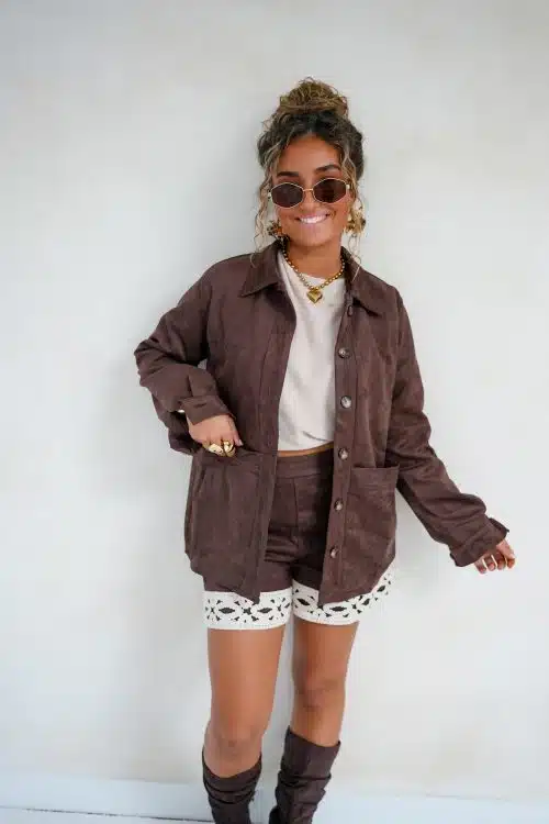 Sienna Suede Jacket Brown