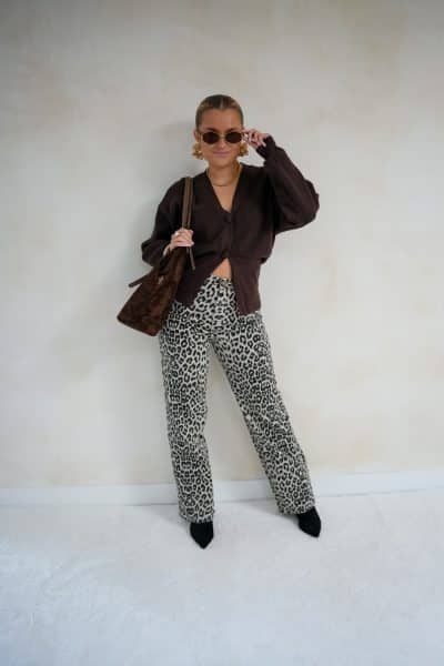 Christel Cardigan Brown - Afbeelding 2