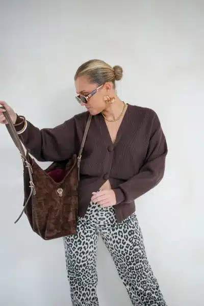 Christel Cardigan Brown