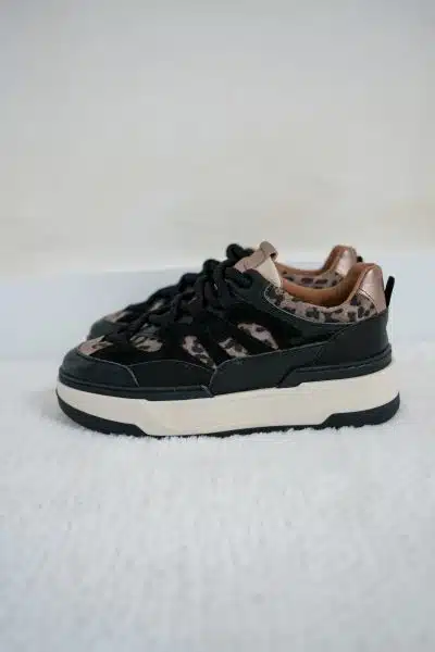 Dwrs Walton Leopard Black Beige Sneaker - Afbeelding 3