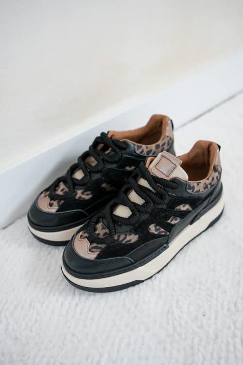 Dwrs Walton Leopard Black Beige Sneaker
